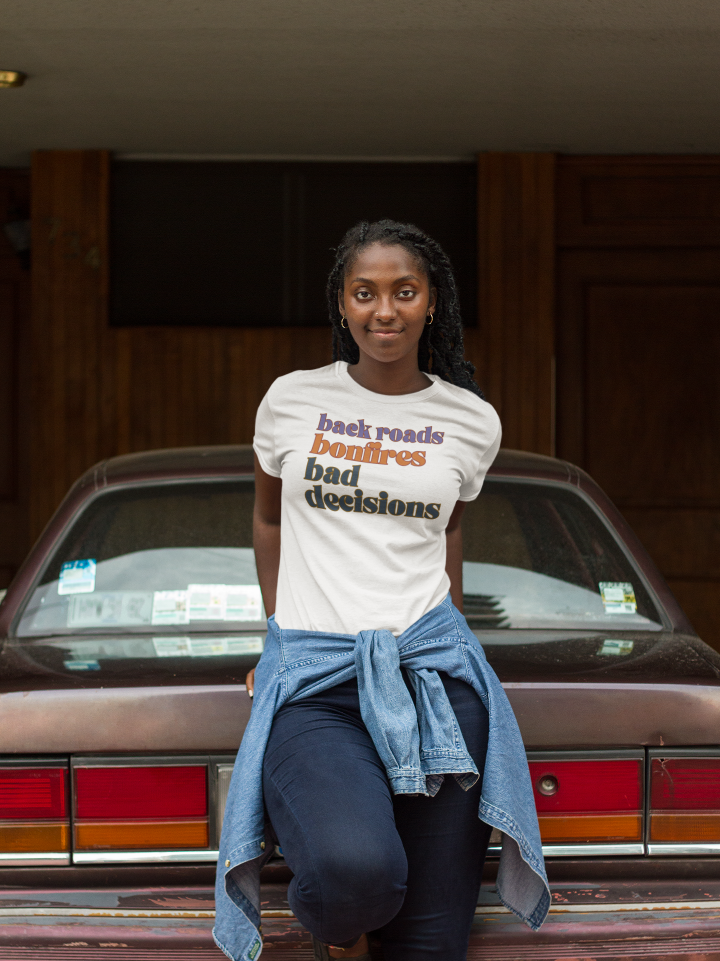 Backroads. Bonfires. Bad Decisions. – Midstream Collection Tee